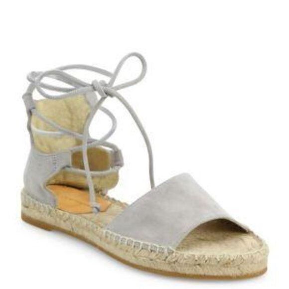 Diane Von Furstenberg Dakota Suede Gladiator Espadrille Sandals size 8 - Picture 1 of 8